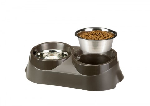 Dvostruka metalna posuda Duo Feed
